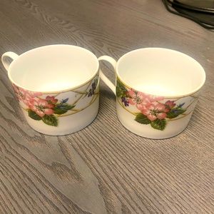 Mikasa Floral Flat Cups